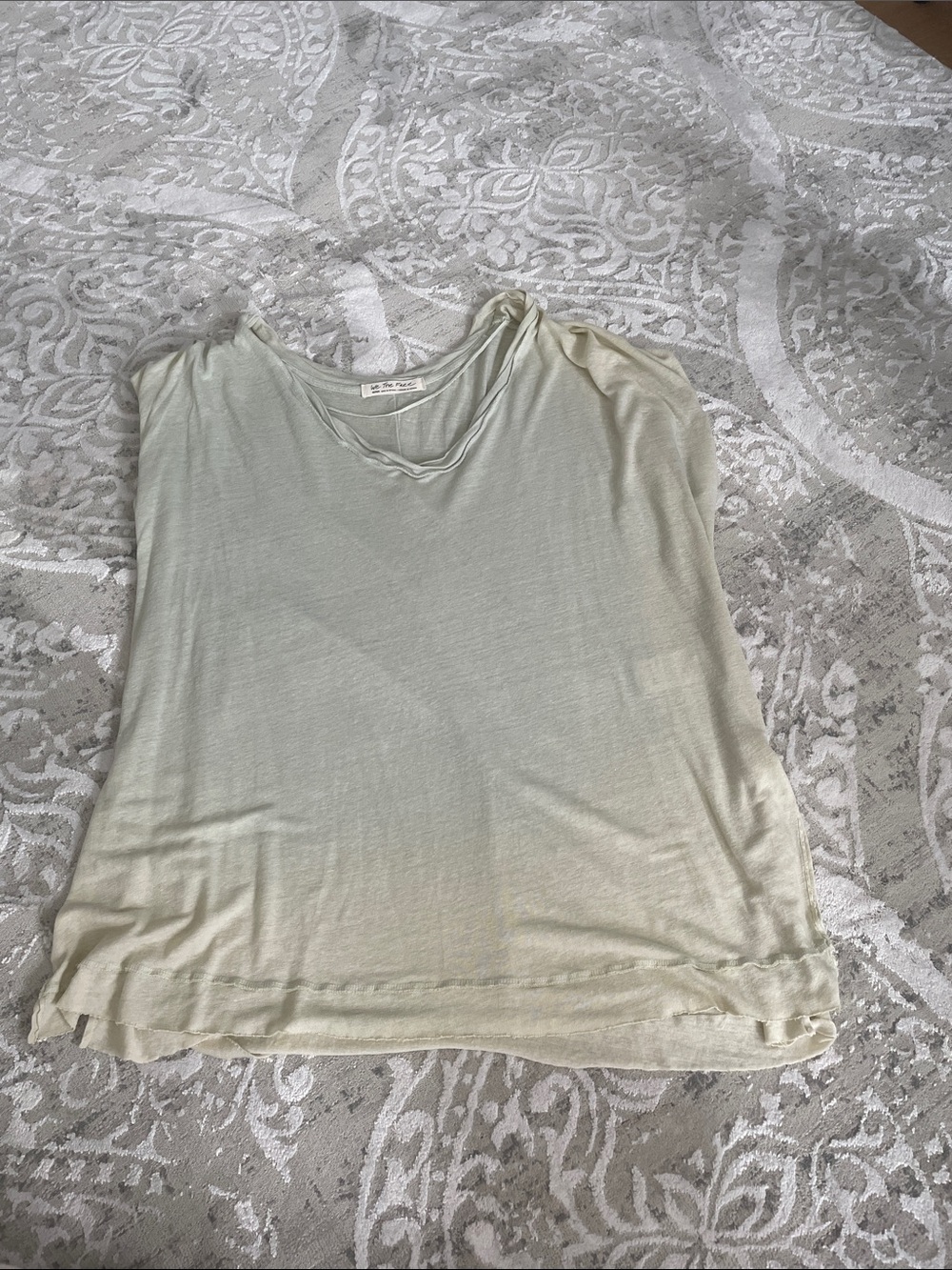 Free People Light Sage V-Neck Tank Top